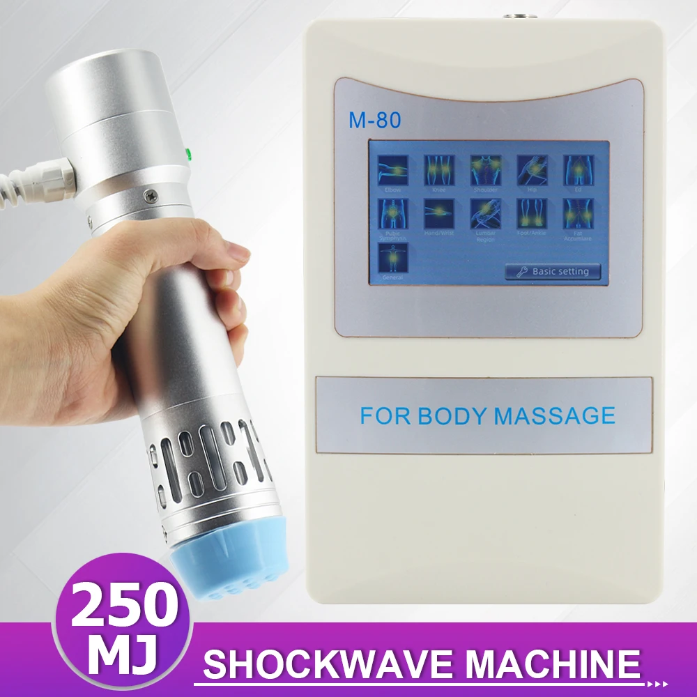 

250MJ устройство для терапии Shockwave для эффективной лечения ED-терапии, облегчения боли в суставах и теле, профессиональный шок Φ 2024 Новинка