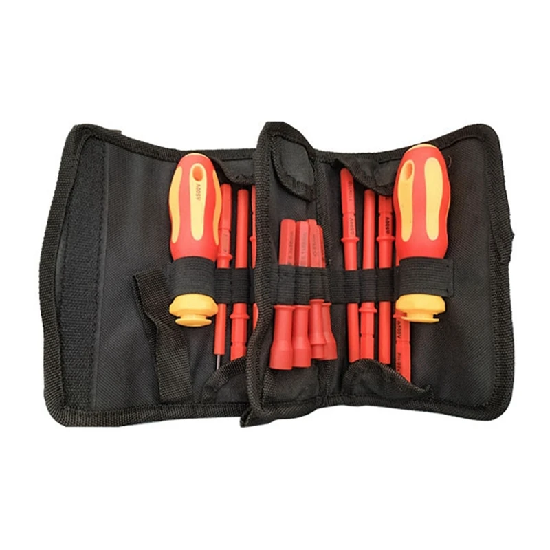 ABNO-Insulated Electrician Screwdriver Set Magnetic Replaceable Screwdriver Household Appliance Repair Tools