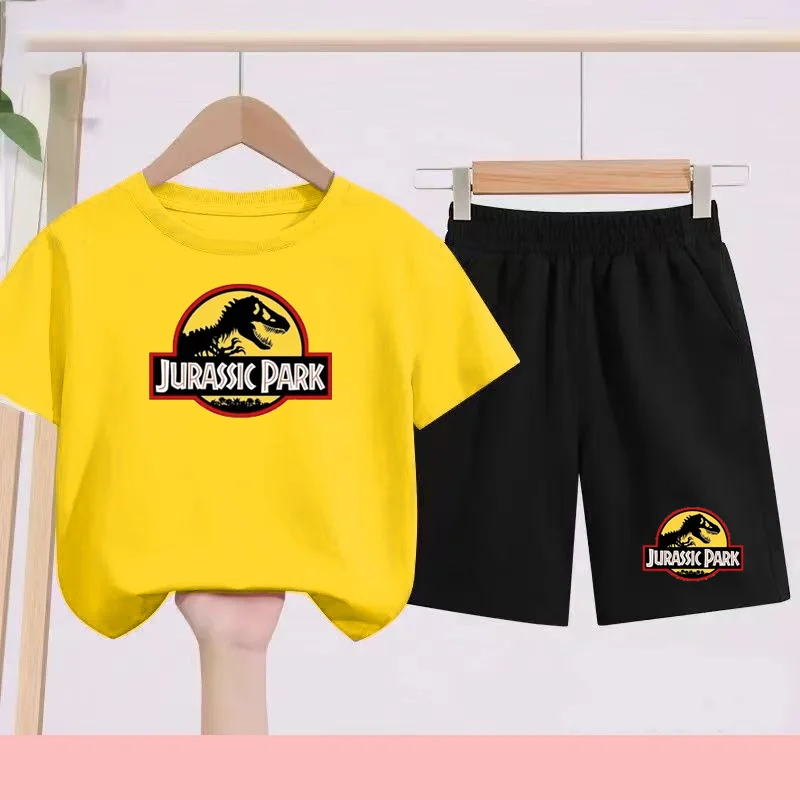 

2026 New Kids Clothing - Wild Animal Pattern Summer T-Shirt - Suitable for Boys Girls Aged 3 - 14 - Loose Short-Sleeved T-Shirt