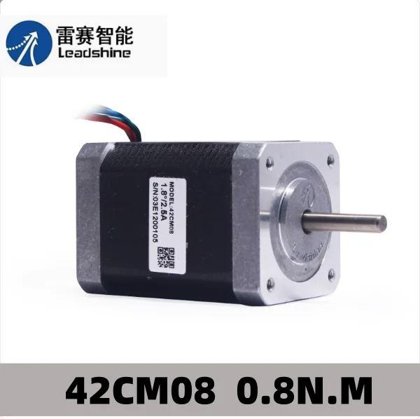 

Leadshine NEMA 17 Stepper Motor 42CM08 0.8N.m Holding Torque 2 Phase Step Motor 4 Wires Shaft Size 5m