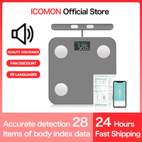 Smart Body Fat Scale 2024 New Professional 8-electrode Bioimpedance Scale with Measurement Voice Broadcast and Printable Report