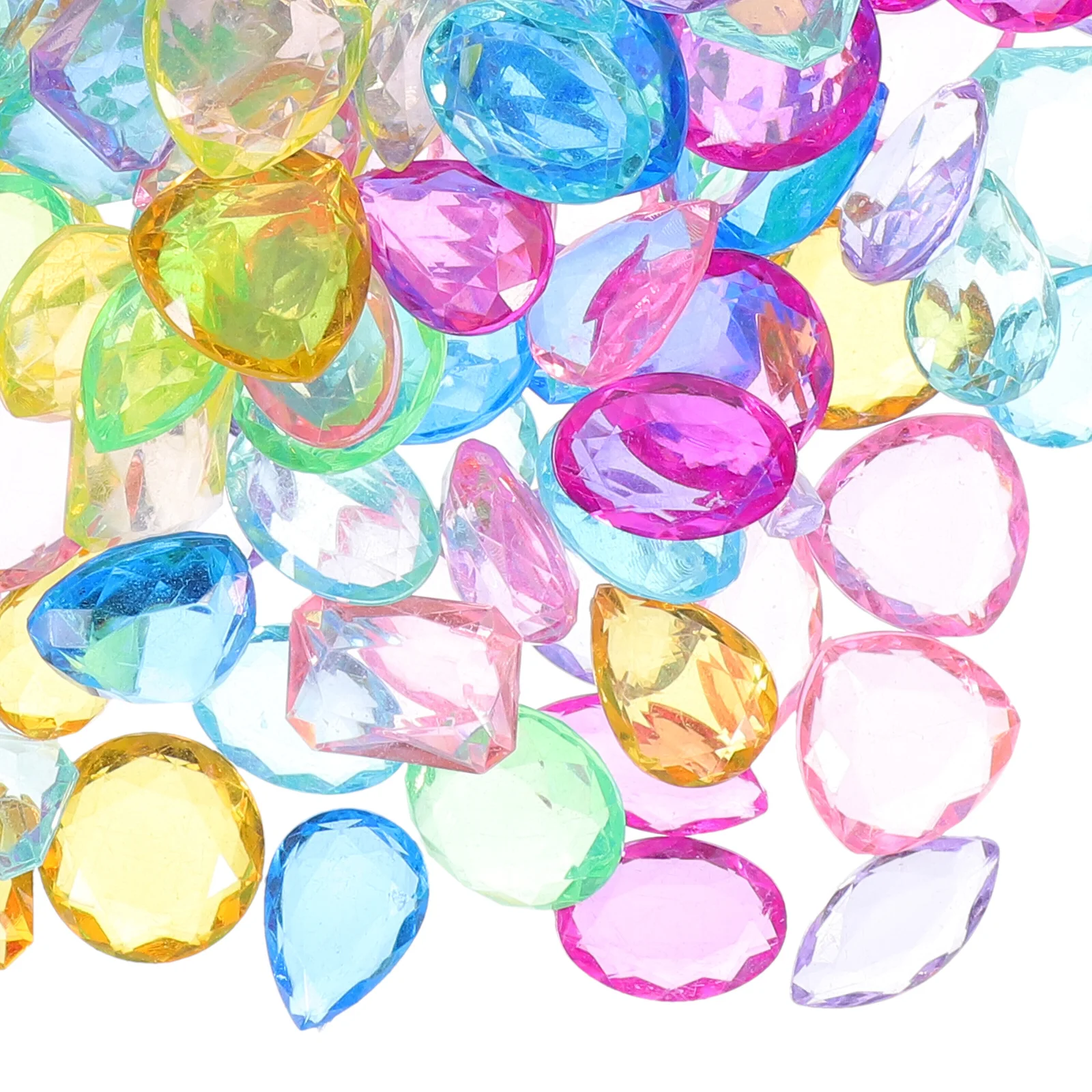 

1 Bag Simulated Gems Ornaments Bright Color Wedding Party Home Decor Vase Filler Craft Diy Resin Diamonds Decoration Floating