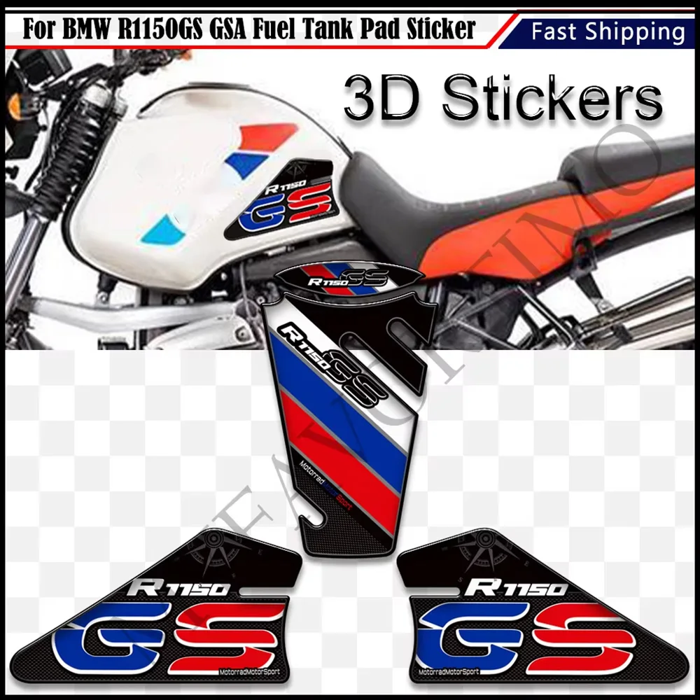 

For BMW R1150GS R 1150 GS R1150 GSA Stickers Protector Gas Fuel Oil Kit ADV Adventure Motorcycle Tank Knee Pad Grips Decals