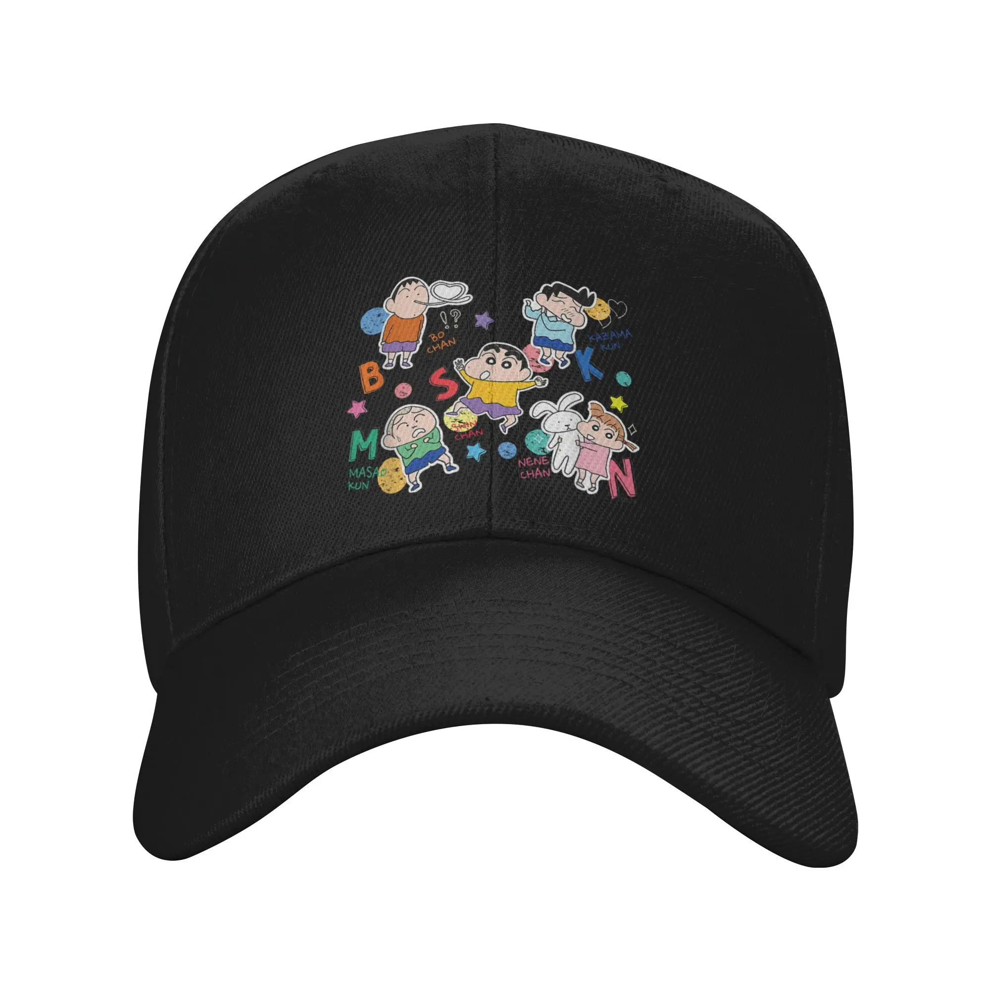 Crayon Shin-chan Baseball Cap Men Women Sport Sun Hat Satou Masao Nini Tooru Bochan Hats Adjustable Polyester Sun Hats