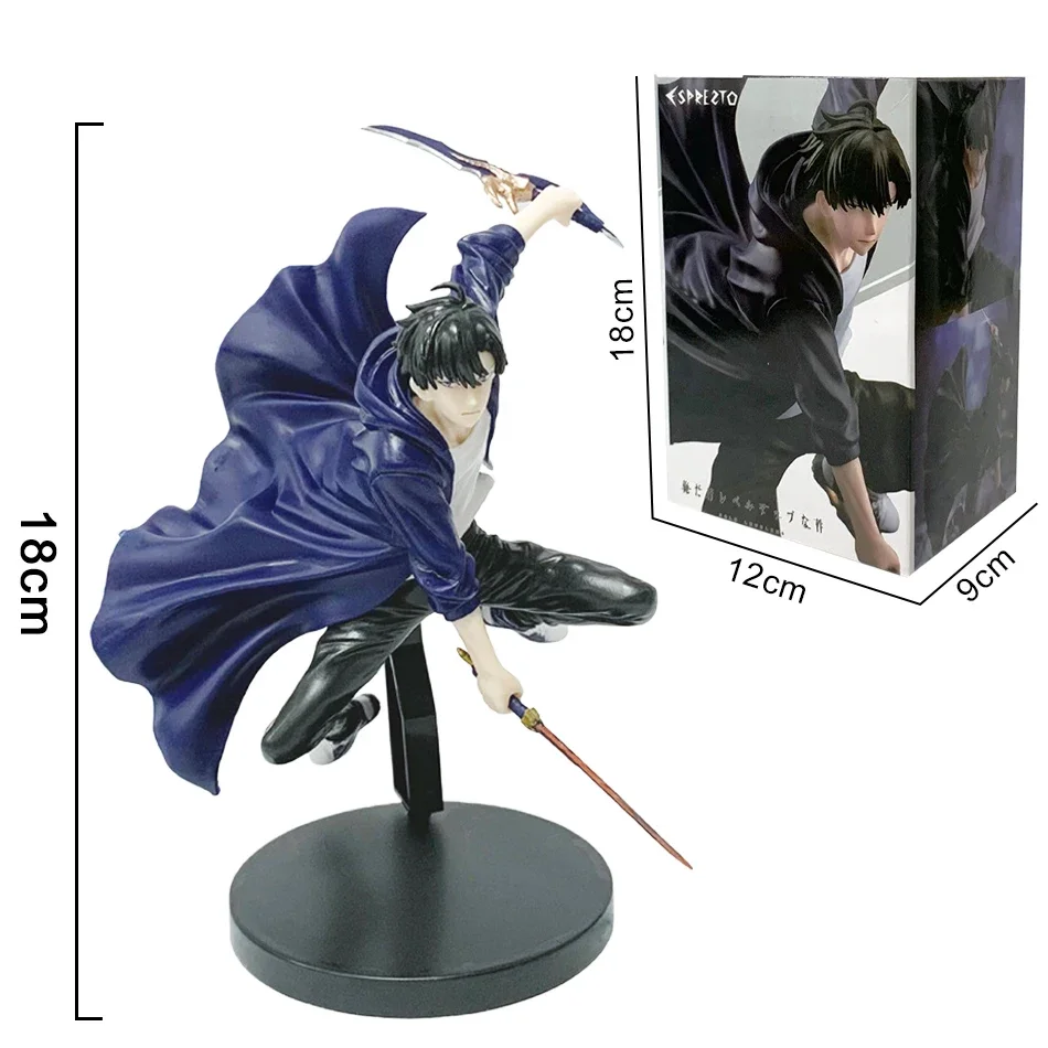 Solo Leveling In Stock Shadow King Figure Sung Jinwoo Cheng Xiaoyu Handheld Model Desktop Ornament Anime Collection Model Gift