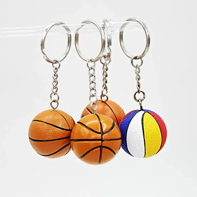 Basketball Keychain 3D Mini New Fashion Sports Keychain Car Keyring Basketball Pendant For Favorite Sportsman\'s Gift