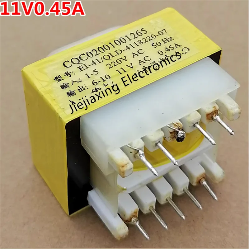 Transformador elétrico do aquecedor de água, placa do poder principal, QLD-41-050-110-1 Qiangli 9 pinos EI-41, 11V, 0.45A, 500mA, frete grátis, 10 Pcs