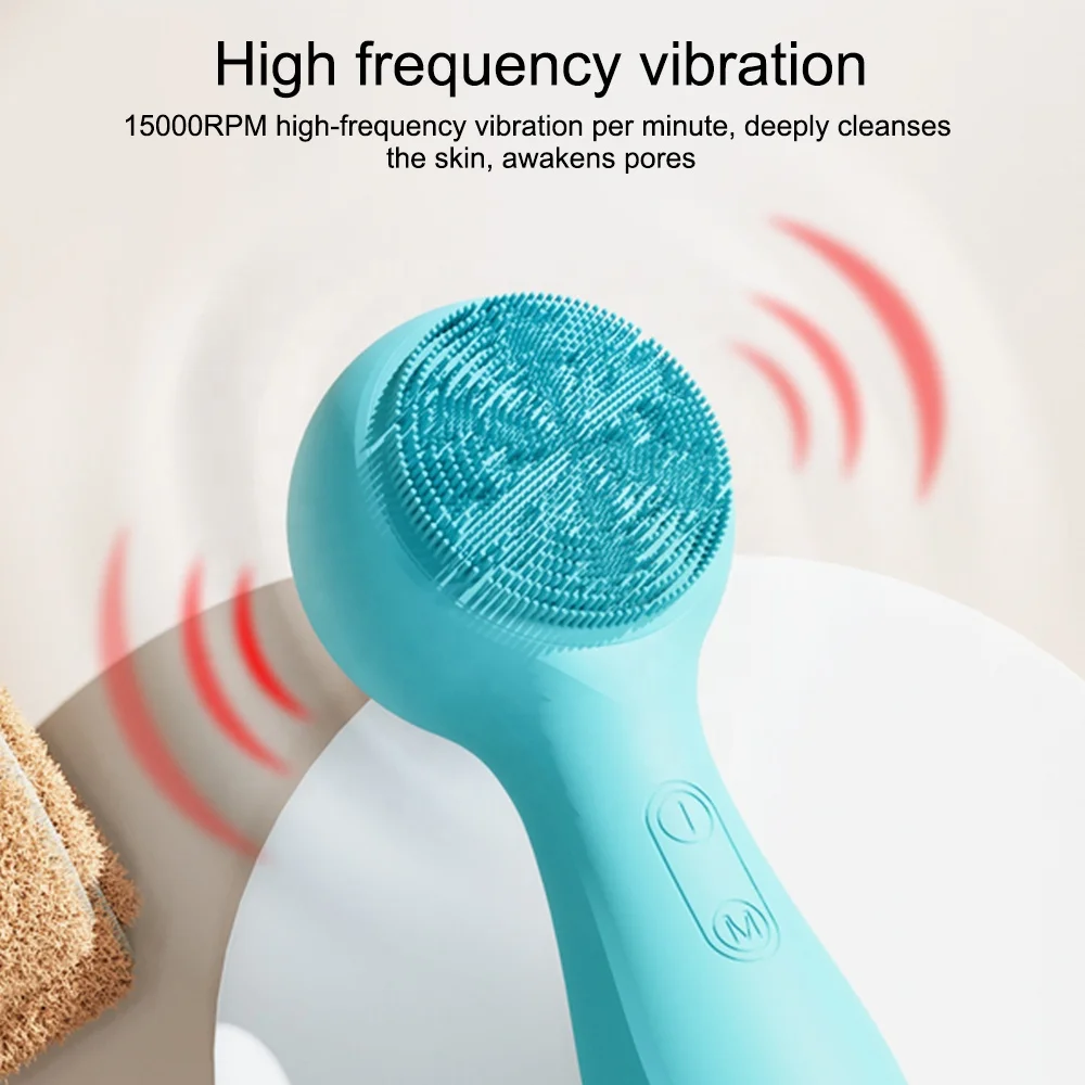 High Quality Electric Vibration Massager Wholesale Beauty & Personal Care Product Face Exfoliating Cleanser Facial Wash Brush