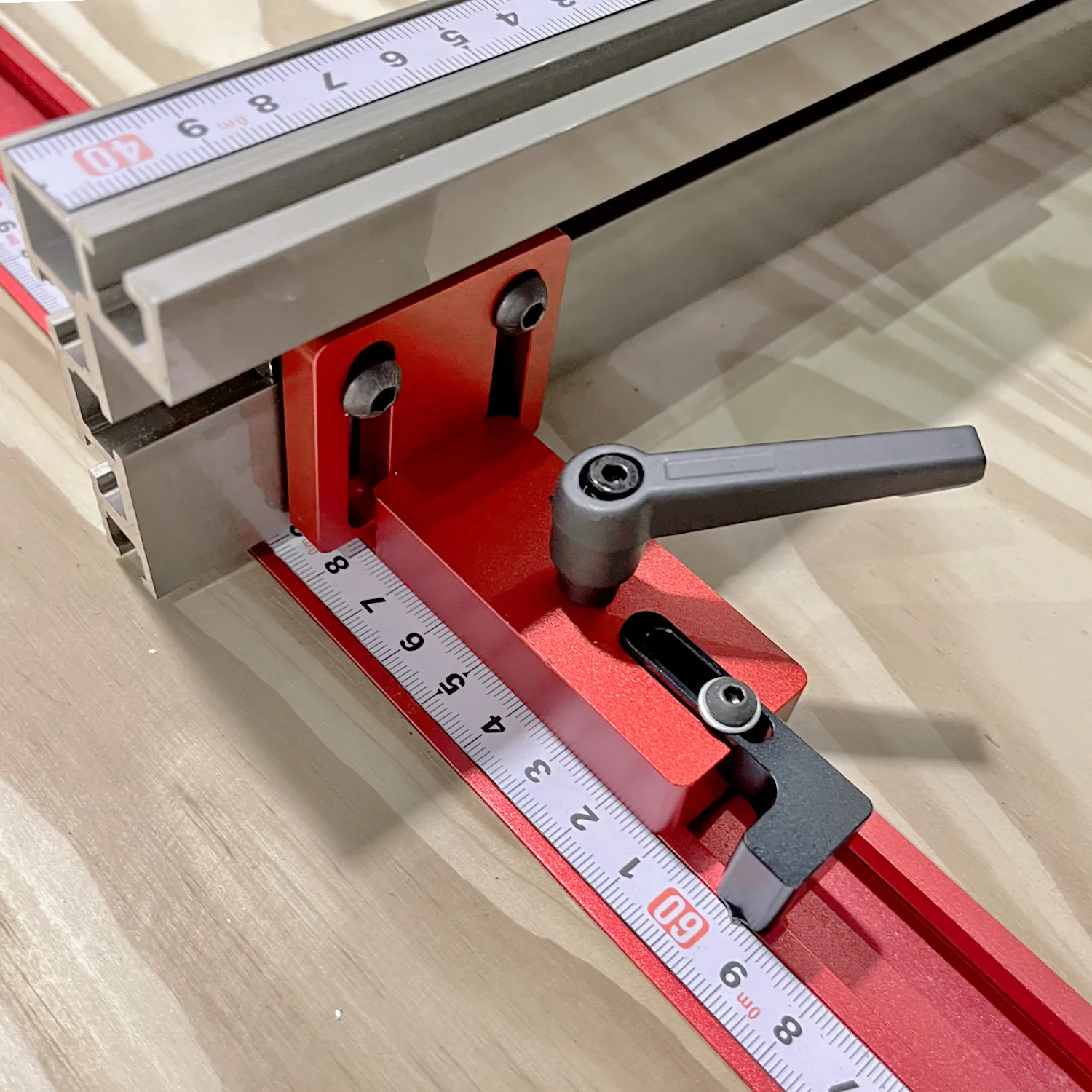 Woodworking T Slot Miter Track Fence Stop T-track Slot Sliding Connector Miter Track Stop Chute Locator Table Saw Rail Connector