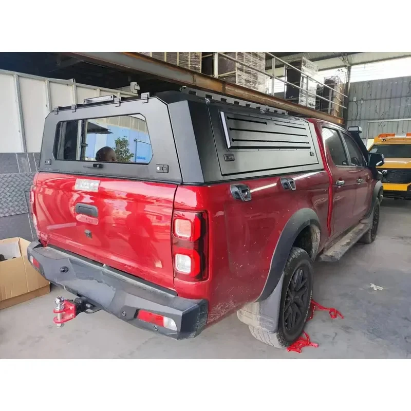 PrimeSelect Manual Tri Fold Aluminum Alloy Waterproof Truck Bed Tonneau Cover Compatible With JAC Pickup