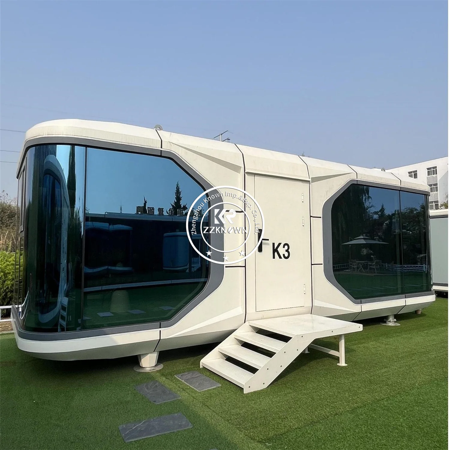 

Custom Capsule House Multifunctional Cabin Hotel Modular Residence Kitchen Bedroom Factory Made Prefab Portable Capsule House