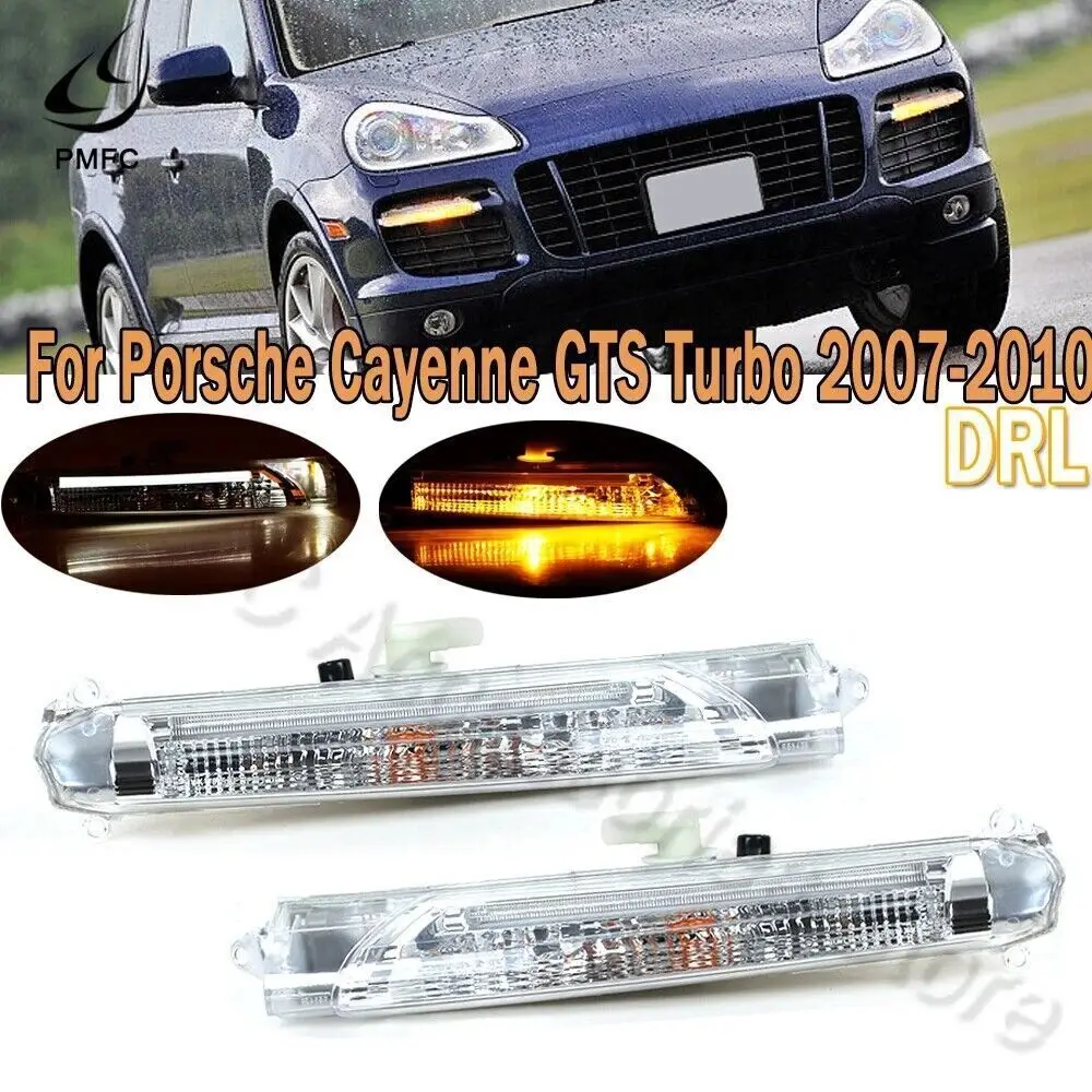 

A pair of LED DRL fog lights suitable for Porsche Cayenne GTS Turbo 2007 2008 2009 2010-