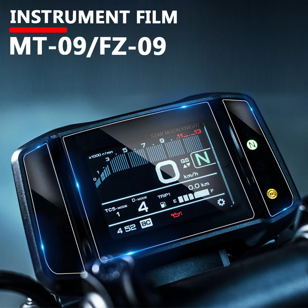 Motorcycle Scratch Cluster Screen Dashboard Protection Instrument Film For Yamaha MT-09 MT09 MT 09 FZ-09 FZ09 FZ 09 2021-2023