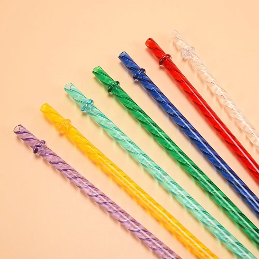 Reusable ECOZEN Straws Multi-color Party Supplies Plastic Drinking Straws Recycling With Clasps Large Diameter Straw