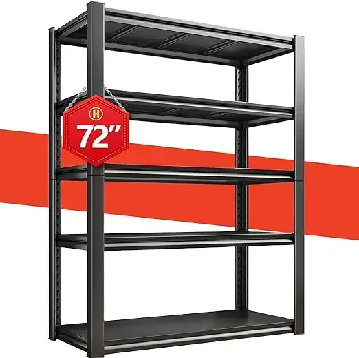 5-Tier 2000LBS Heavy Duty Garage Shelving, 72