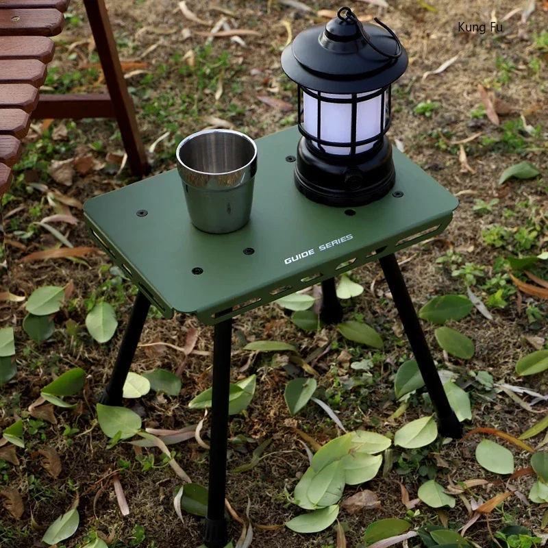 

Уличный стол, стул для кемпинга, портативный стол из алюминиевого сплава для пикника и рыбалки, Сверхлегкий тактический фонарь