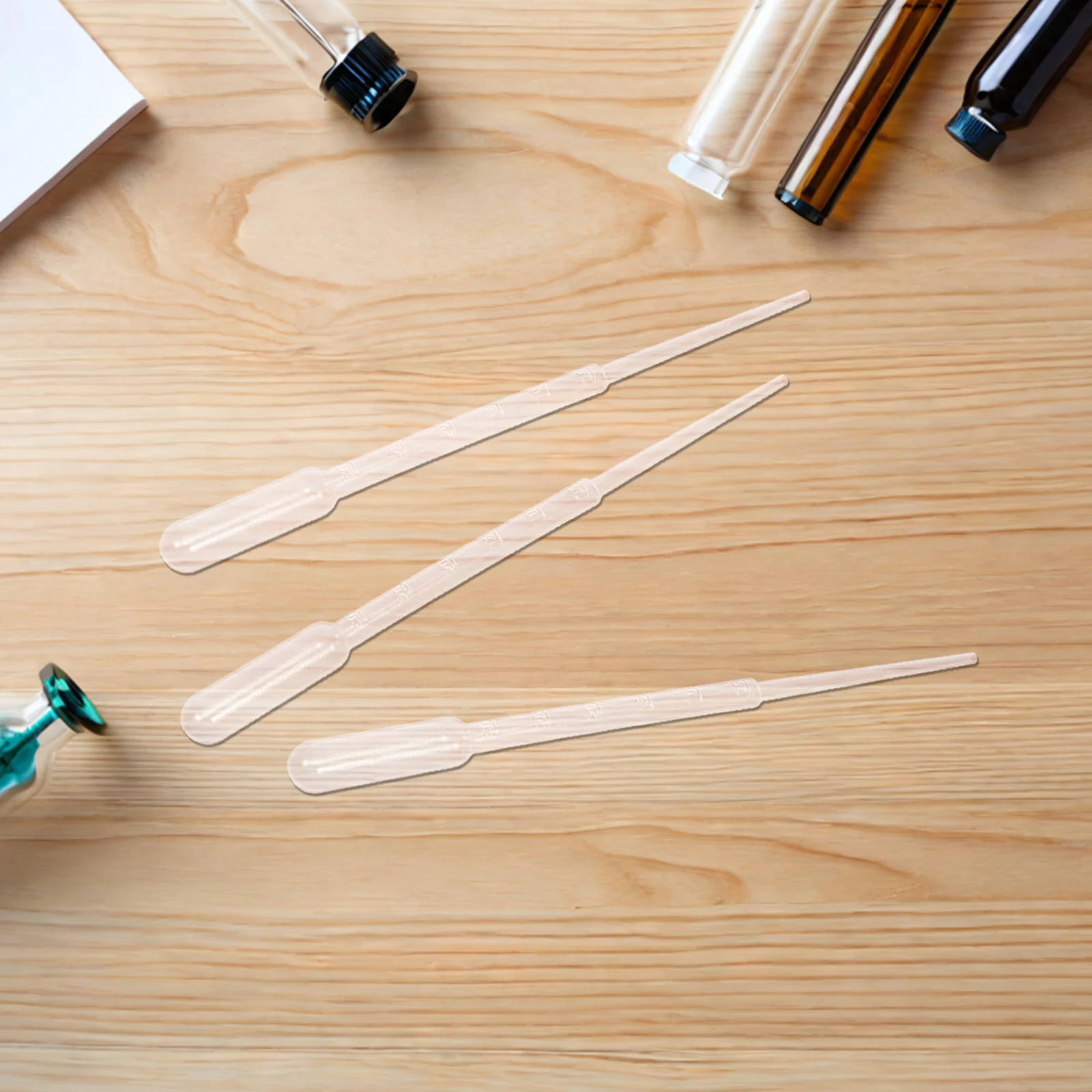 

200 Pcs Disposable Experimental Dropper Plastic Pipettes for Experiments Scientific Lab Tools Liquid Straw