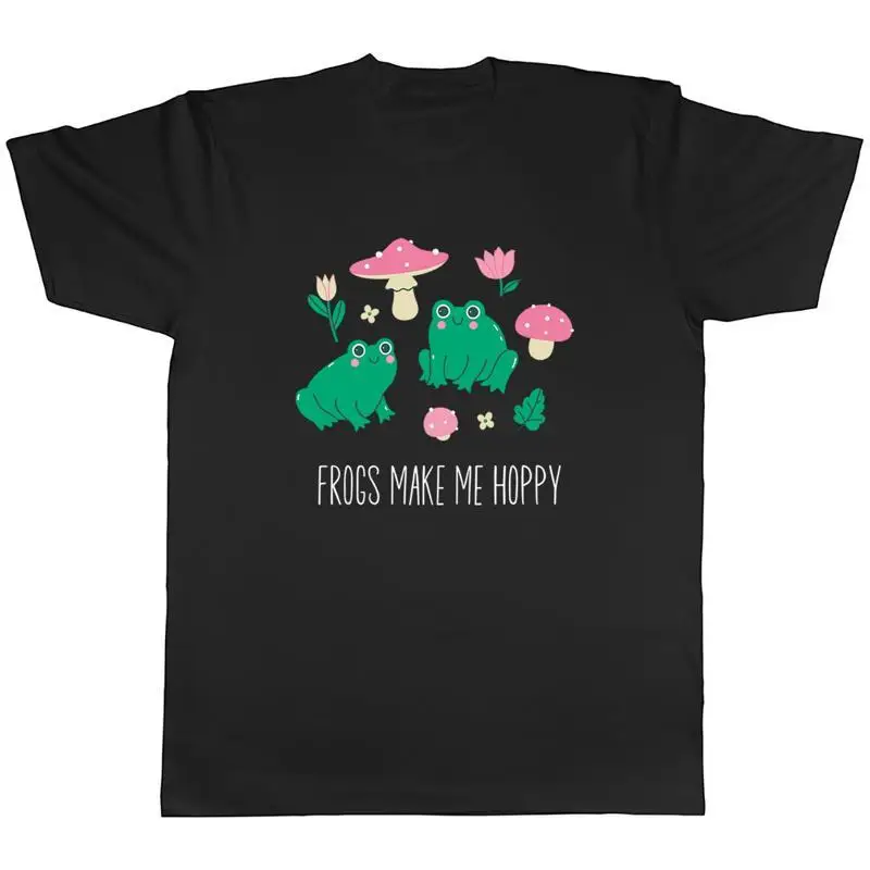 Frogs Make Me Happy Croak Toad Amphibian Lover Mens TShirt Tee Gift Top