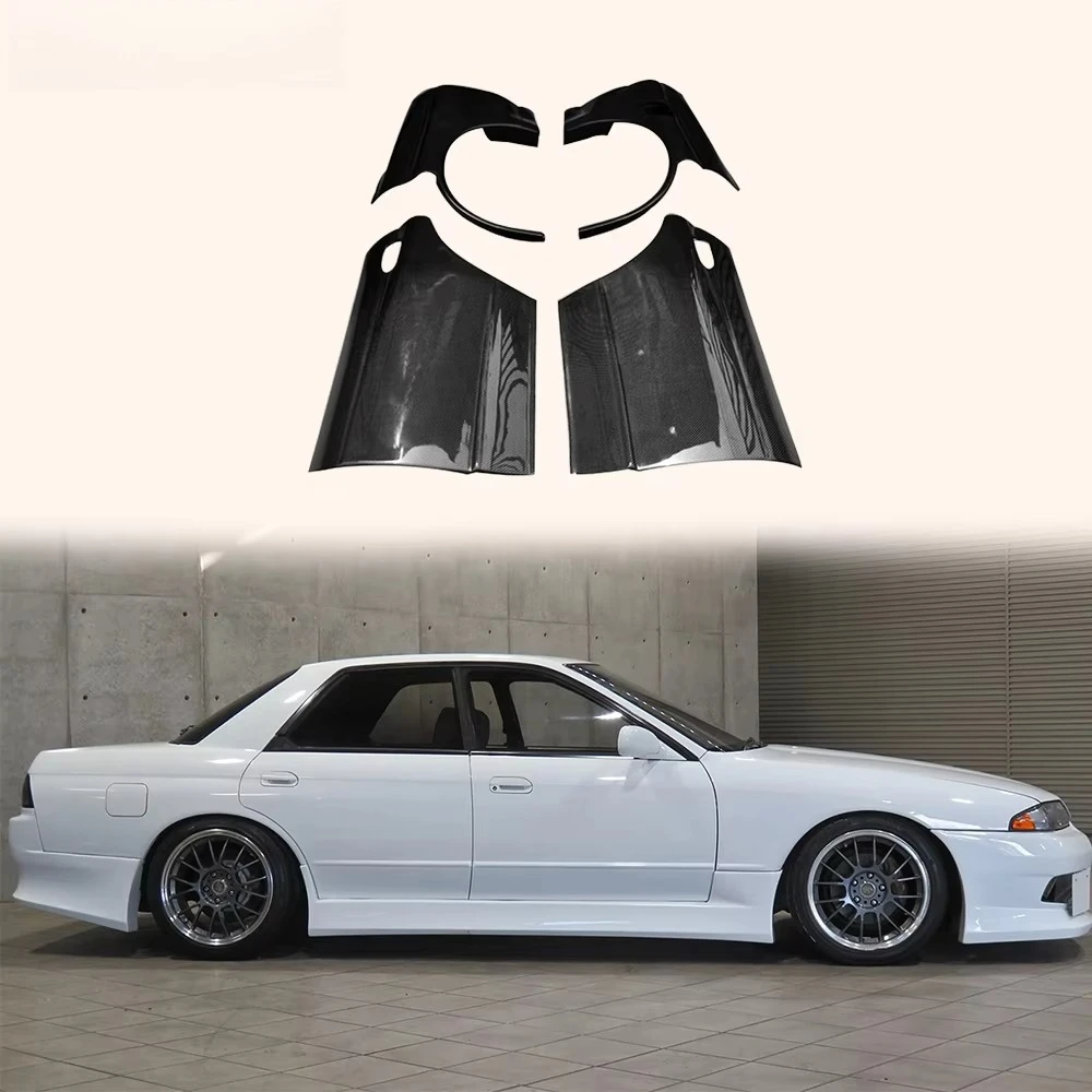 

For Skyline R32 Sedan 4-Door Carbon Fiber Rear Door Fender Panel (4pcs)