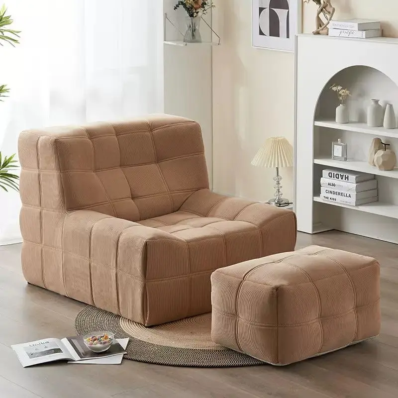 Waffle sofa lazy sofa retro square lazy chair bedroom living room bedroom simple creative single person sofa