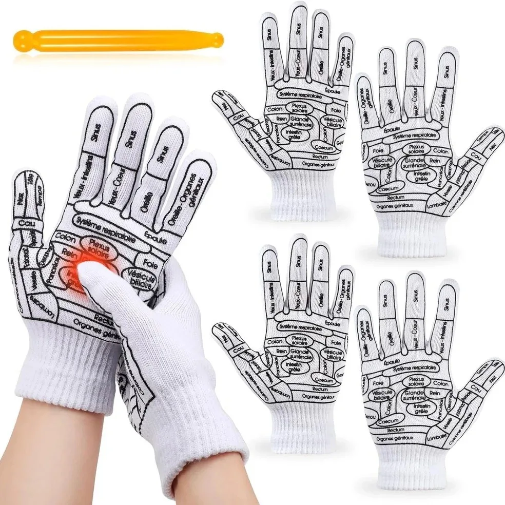 

Acupoint Glove Palm Acupressure Massage Relieve Tired Massager Meridian Therapy Gloves Hand Physiotherapy