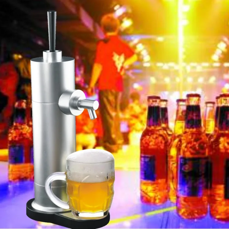 Portable Ultrasonic Can Beer Bubble Maker Beer Foam Dispenser for Bar Party Festival Dinner