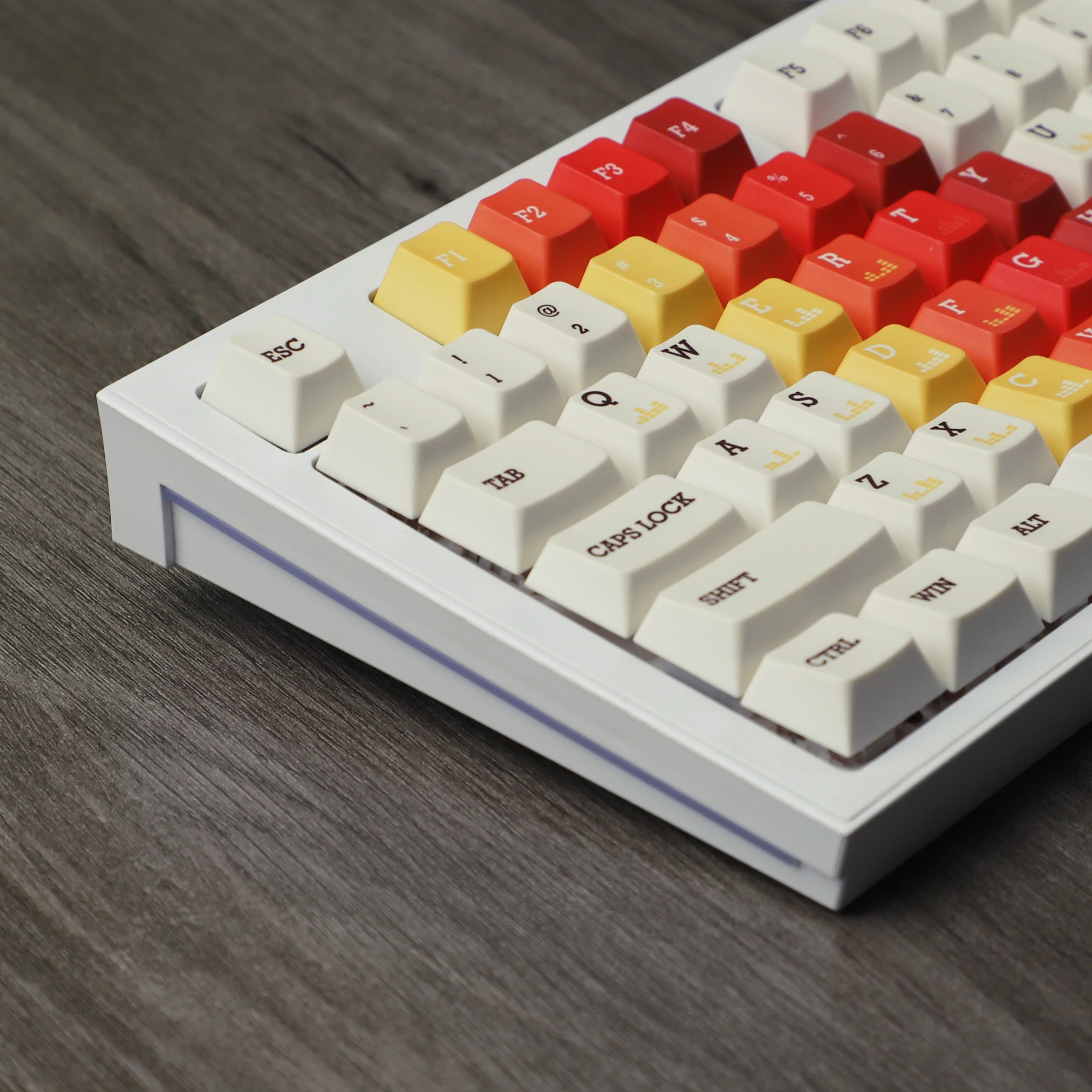 YMDK Cherry Profile 1970 Music Dye Sublimation Thick PBT KEYCAP for MX Mechanical Keyboard 61 68 84 87 96 104 108