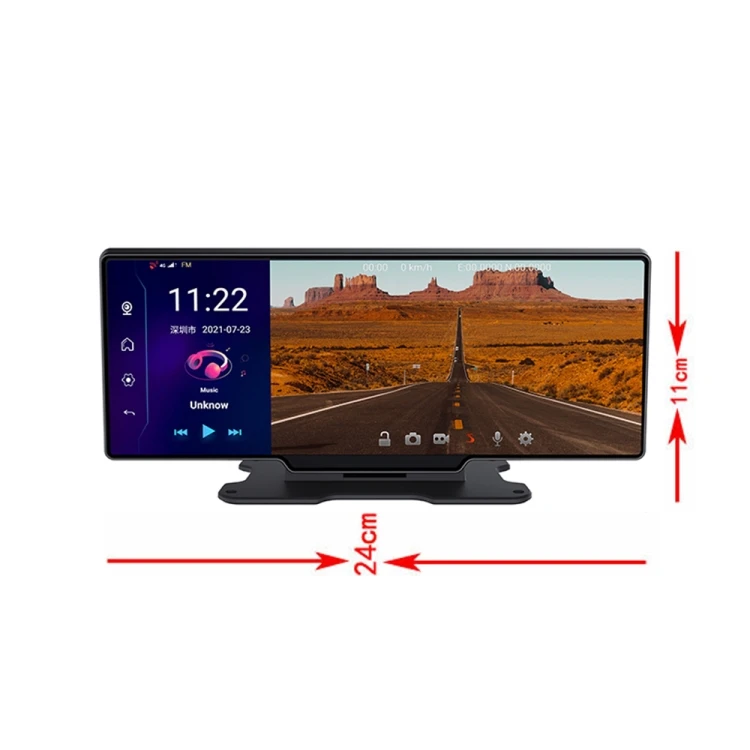 K880 Car 11 Inch Widescreen 1080P 4G Center Console Driving Recorder Reversing Voice Control Android AR Navigator