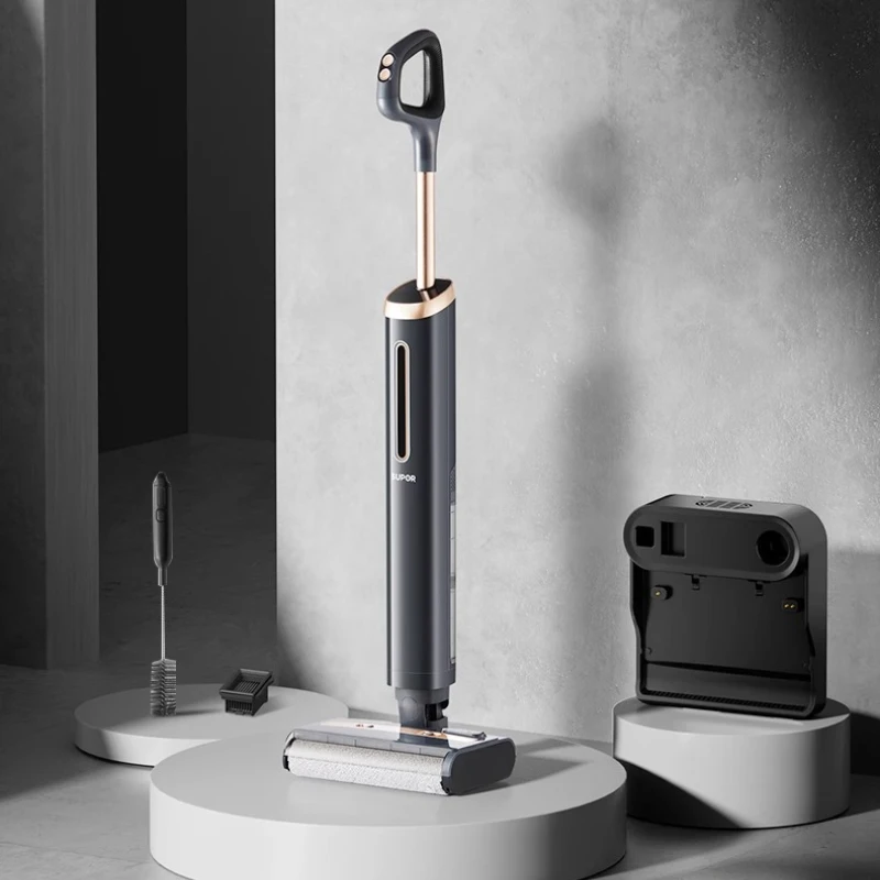 2025 جديد Supor غسالة الأرضيات 3 في 1 فراغ ممسحة غسل السيارات نظيفة المنزل الكذب التعقيم غسل ساخن سريع جاف