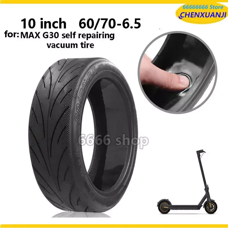 10inch 60/70-6.5 Repaired Automatically Tyre Tubeless Tire For Ninebot Max G30/G30D G30LP Electric Scooter