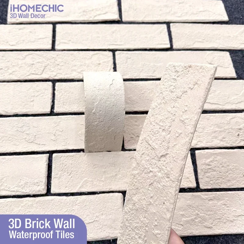 3D brick wall sticker 3D wall panel waterproof stone tile ceramic mosaic TV background bedroom kitchen home House outdoors wall