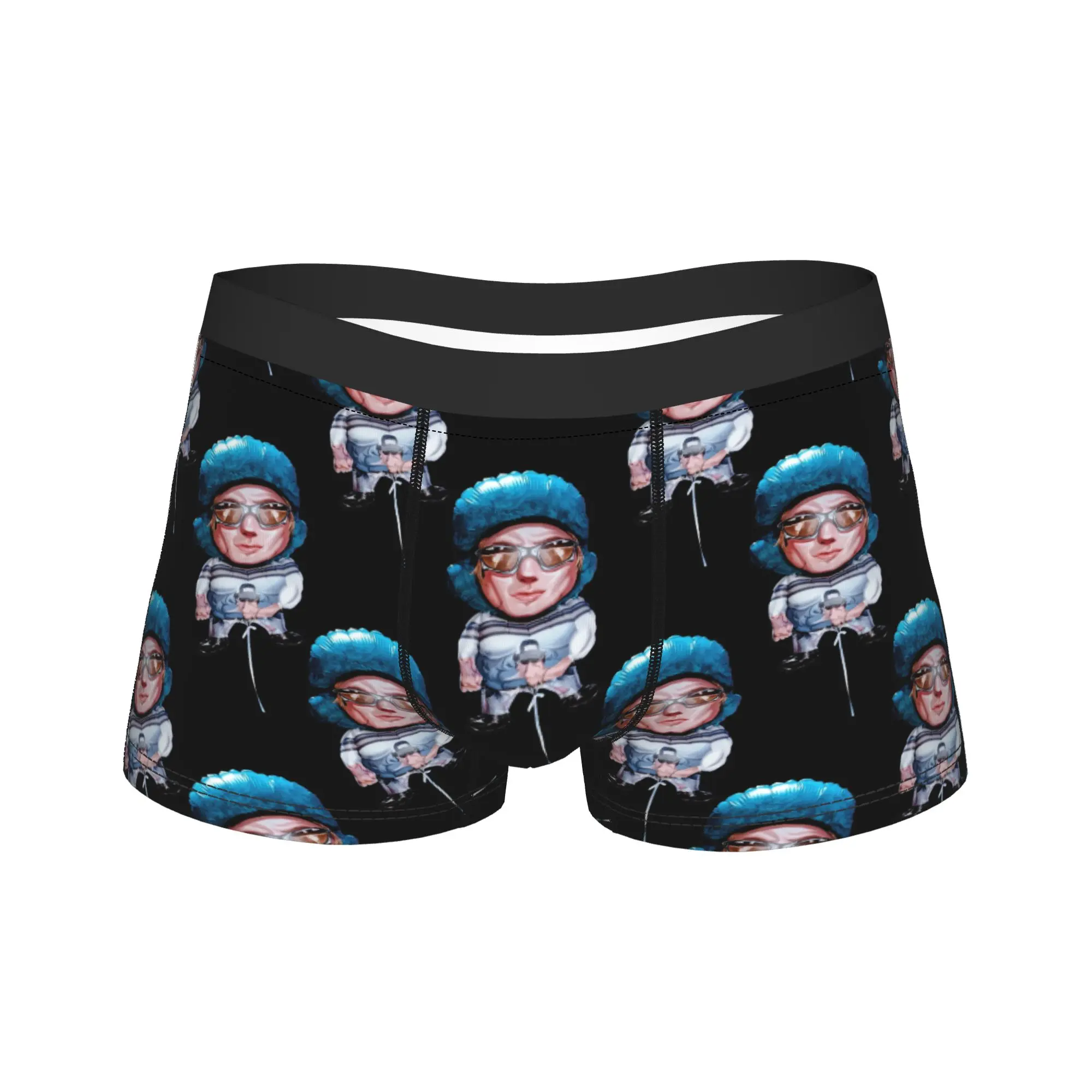 Calzoncillos tipo bóxer con dibujos animados para hombre, Calzoncillos tipo bóxer Ca7riel y Paco Amoroso, ropa interior suave, calzoncillos divertidos para hombre, S-XXL