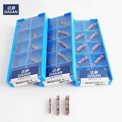 New Dasan MGGN150 MGGN200 MGGN250 MGGN300 MGGN400 MGGN500 MGGN JM DM9030 Carbide Inserts Groove Cutter Finishing Stainless Steel