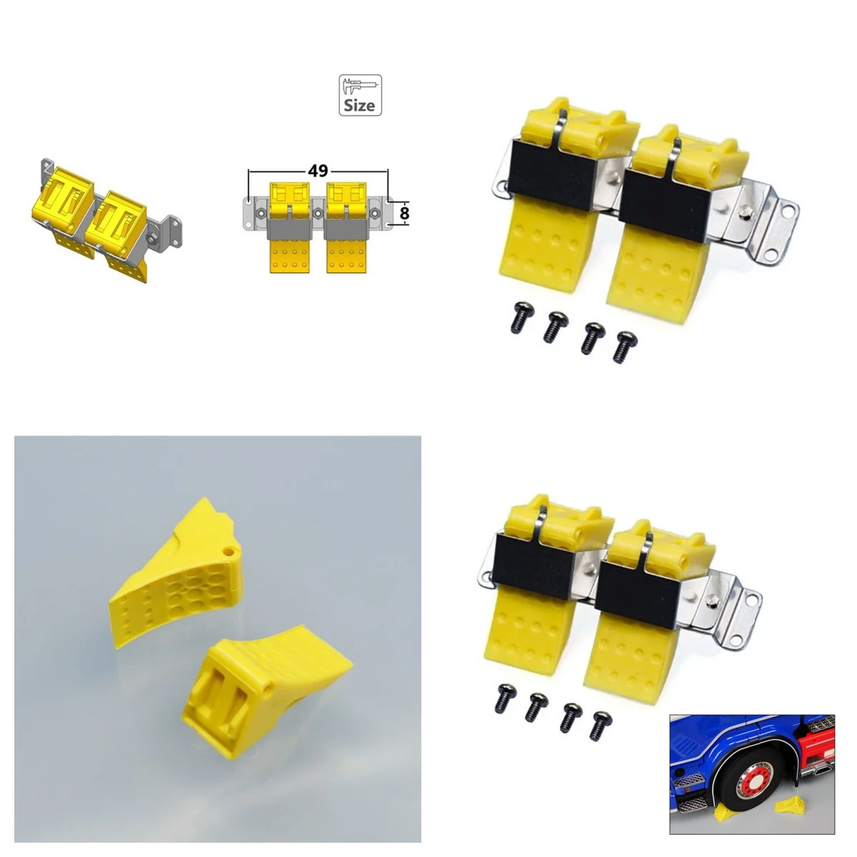 

1/14 пластиковый противоскользящий стопор для Tamiya VO FH16 SC R620 R470 RC грузовик DIY модель автомобиля аксессуары