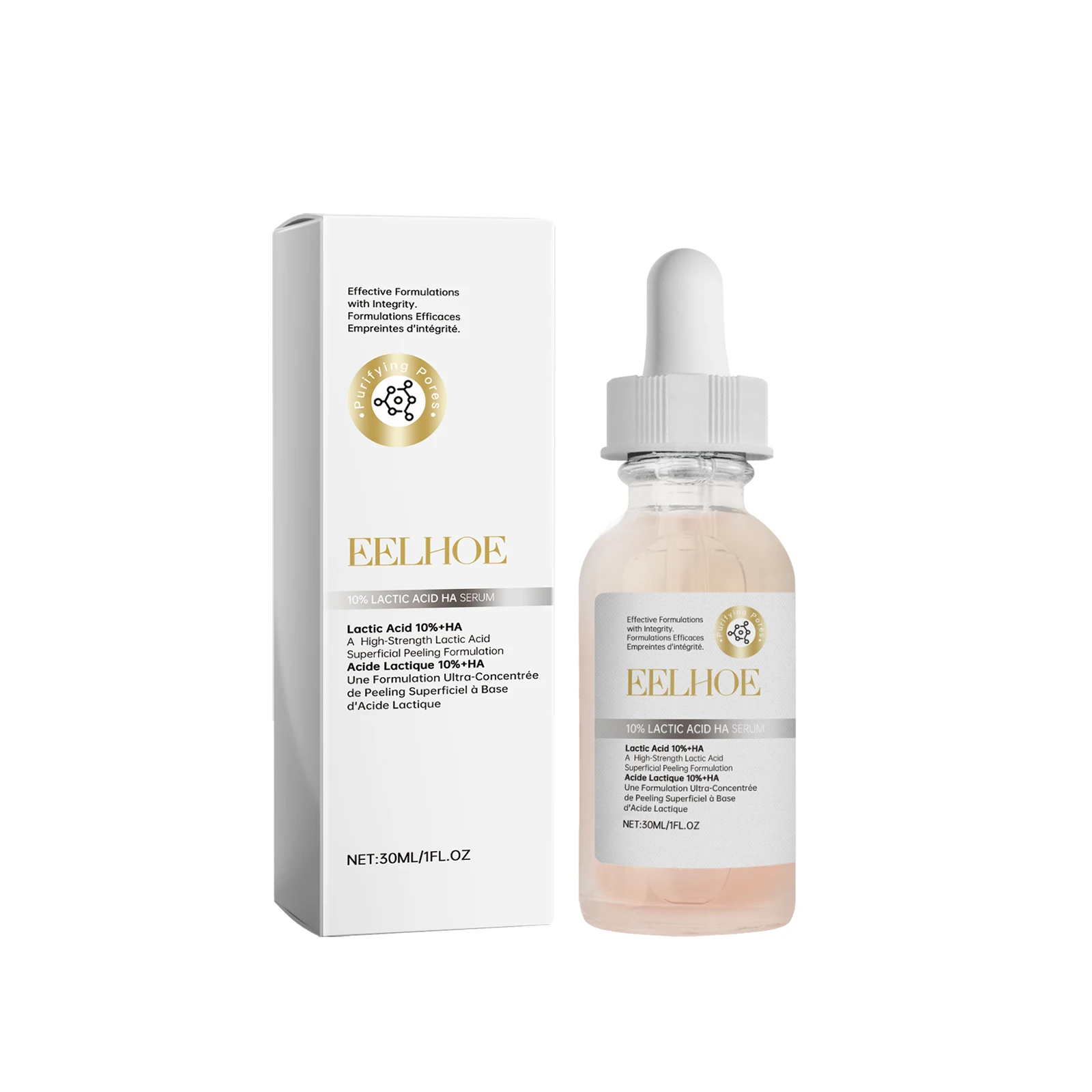 

Lactic Acid + HA Serum - 30ml | Gentle Exfoliating for Smooth Skin | Brightening & Hydrating Formula"