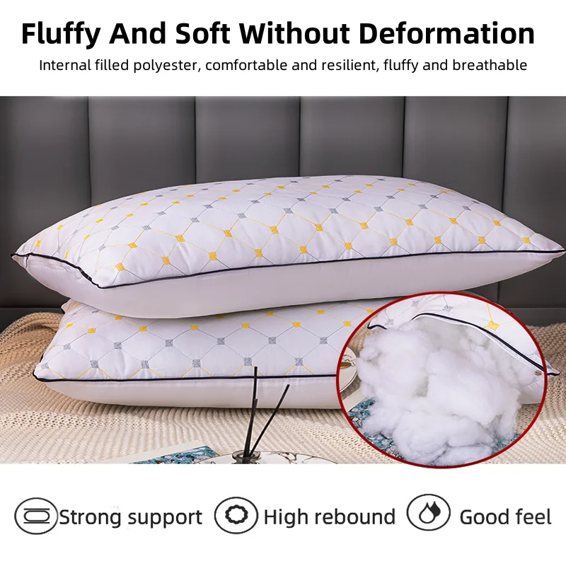 وسائد مخملية ناعمة - دعم مريح للرقبة، قماش من الألياف الدقيقة ماص للرطوبة قابل للغسل، ديكور غرفة النوم وغرفة المعيشة لجميع المواسم