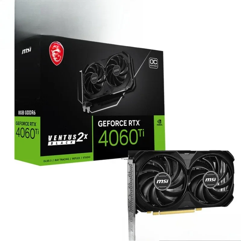 RTX4060Ti 8G VENTI 2X ЧЕРНАЯ игровая независимая видеокарта для ПК