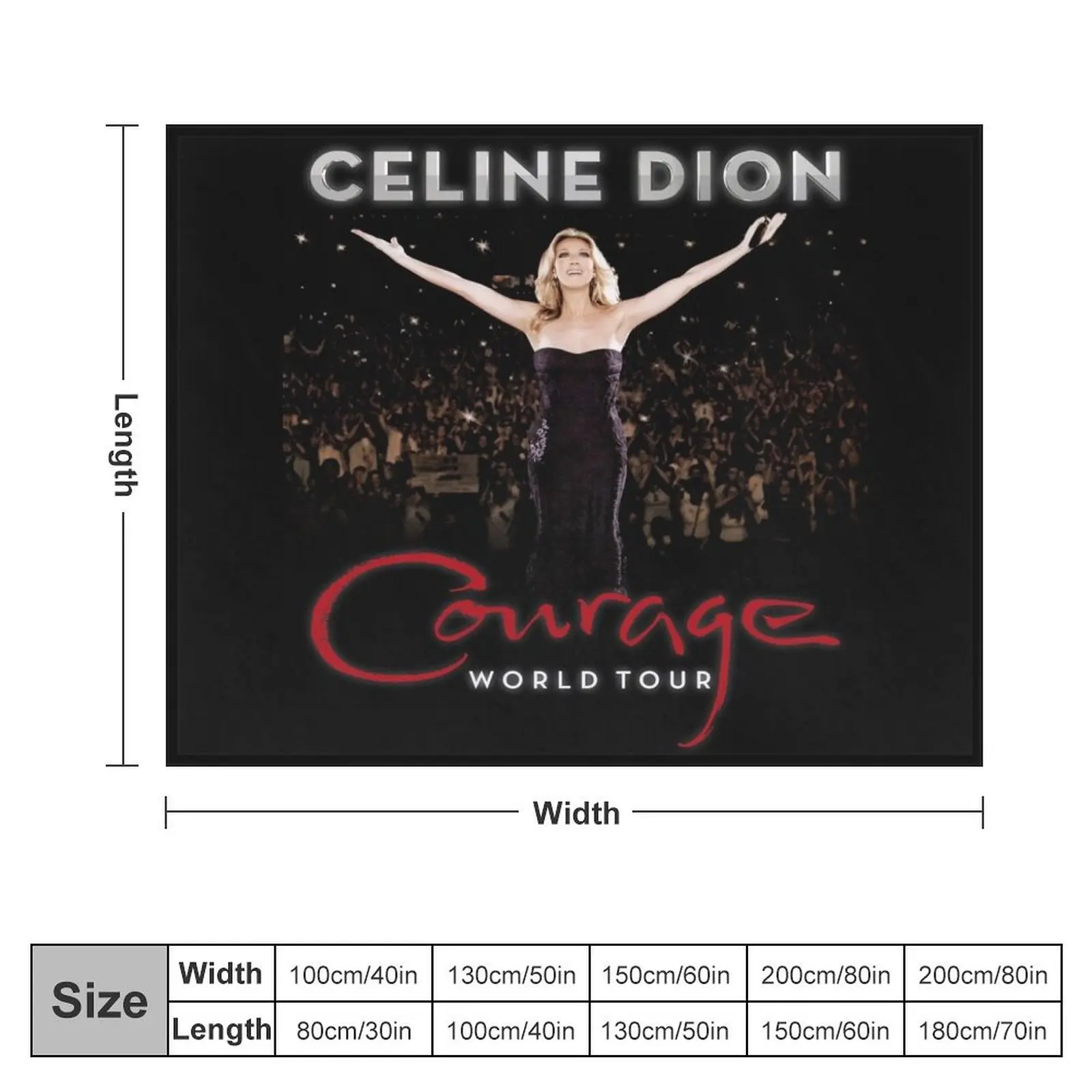 CD COURAGE World Tour 2019 Throw Blanket Summer Beddings Retros Camping Blankets