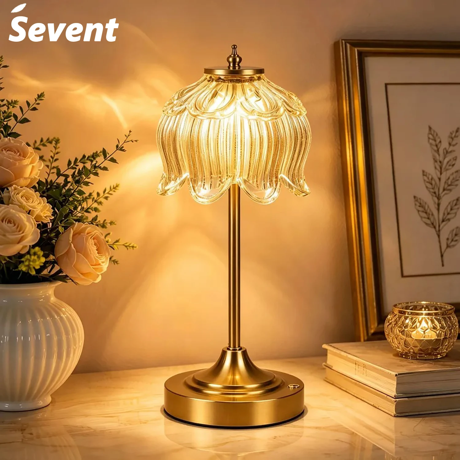 Rechargeable LED Touch Sensor Table Lamp with Wireless Design 1