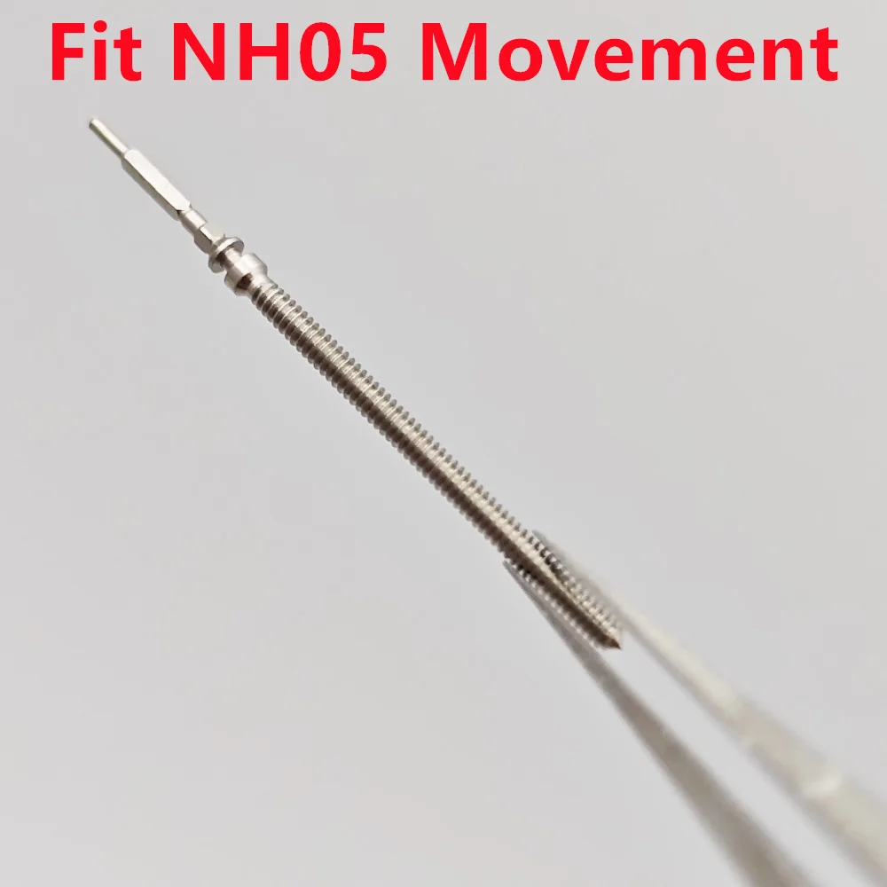 NH05 Stem Watch Crown Stem Stainless Steel Spare Parts Fit NH05 Movement Watch Accessories Parts