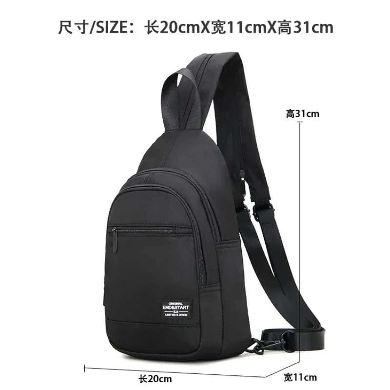 Mini zaino da uomo moda piccola borsa da scuola a tracolla nera per uomo 2025 tela designer zaini da viaggio impermeabili panno maschile