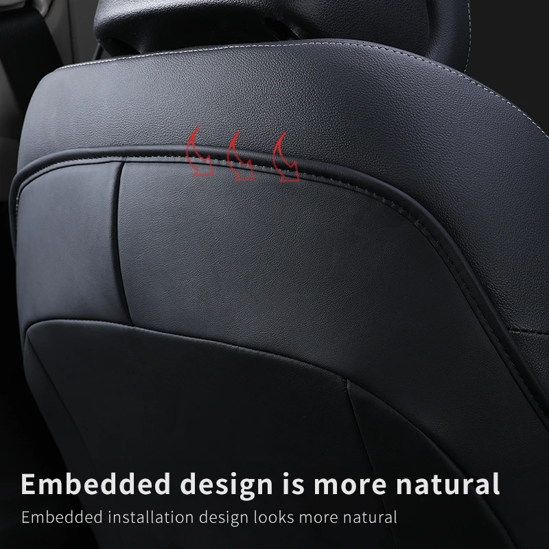 For Genesis G80 GV80 Nappa Leather Seat Back Child Anti-kick Pad Anti Dirty Mat Rear Row Wear-proof Protector Car Accessories