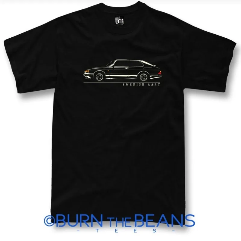 T-shirt for saab 900 turbo fans sweden classic car swedish art tshirt S - 3XL -  2024 Men T Shirt Casual  Car fans Logo Enthusia