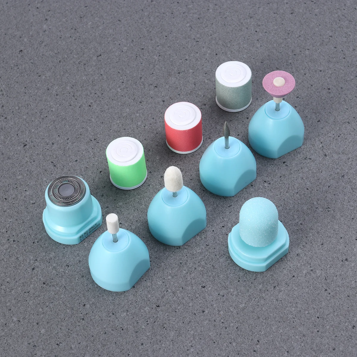 

9 in 1 Electric Manicure Pedicure Polisher Set Two Speed Nail File Grinder Dead Skin Remover Salon Home Travel Tool