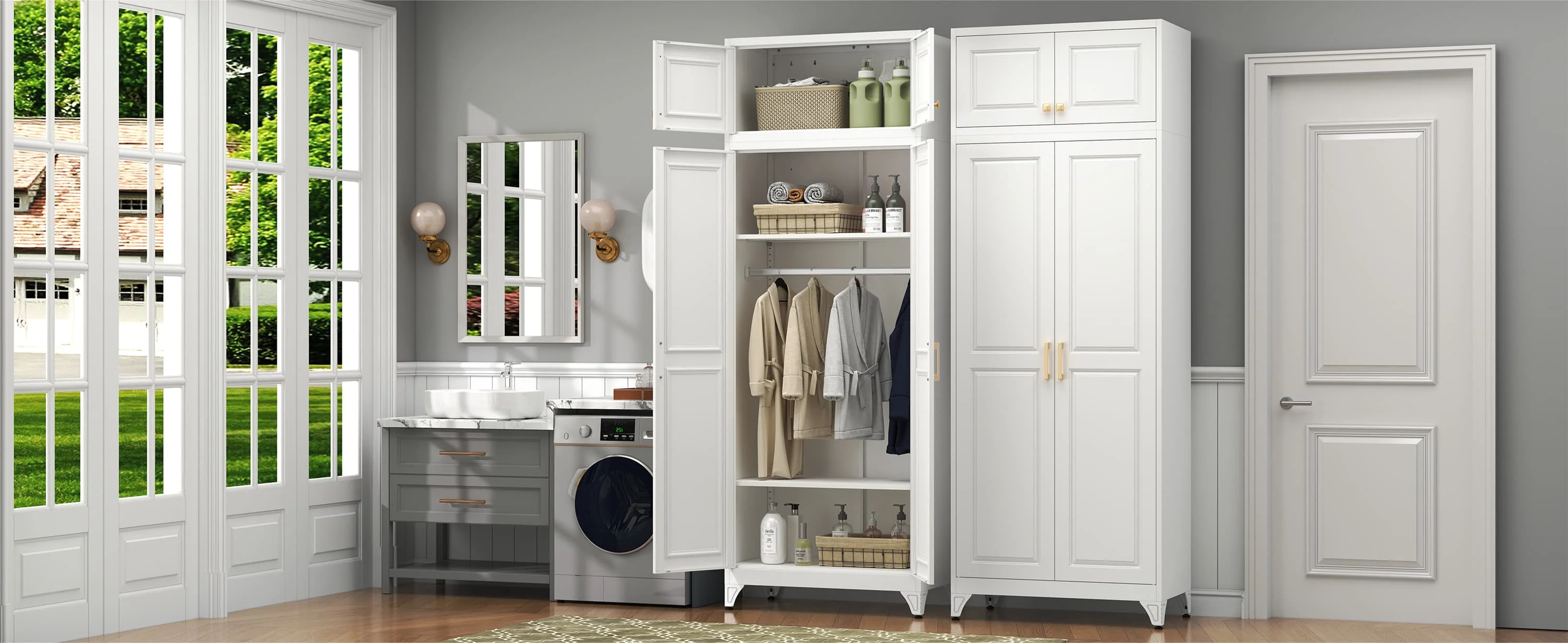 Architectural Steel Vertical Tower Armoire internal components