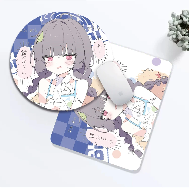 Blue Archive Anime  Rabbit Small Size Mats For Large Gaming Mousepad Gamer Company Keyboard Mouse Mats Carpet Computer Desk Mats