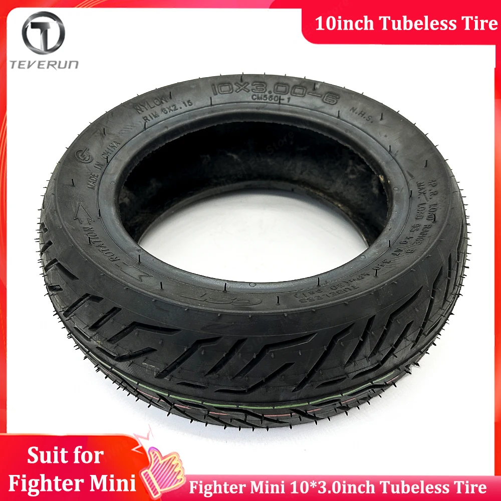 

Original Teverun 10*3inch Tubeless Tire Suit for 10inch Teverun Fighter Mini / Teverun Fighter Mini Pro Electric Scooter