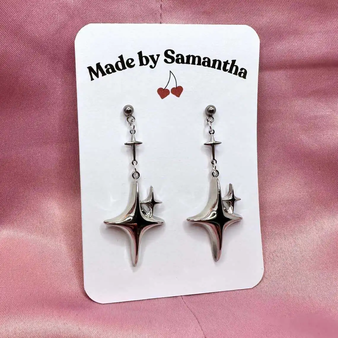 Y2K Punk Star Earri… - image