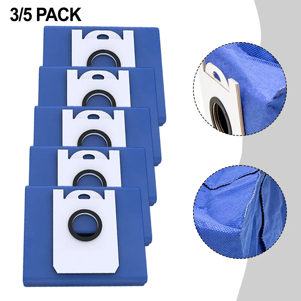 3/5 Pcs For BObsweep RC400 For Dustin And Orb-i Replacement Dust Bags Robot Vacuum Cleaner Parts