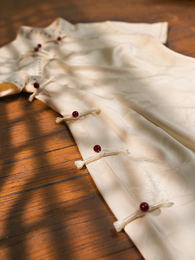 

Женское приталенное платье Dr White в винтажном стиле для повседневной носки, с коротким рукавом, длинное, с цветочным узором, в китайском стиле